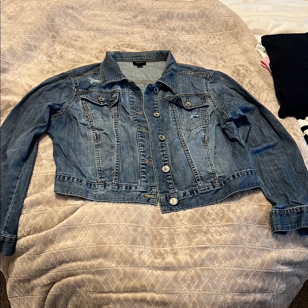 a.n.a Blue Denim Jean Jacket Classic Style